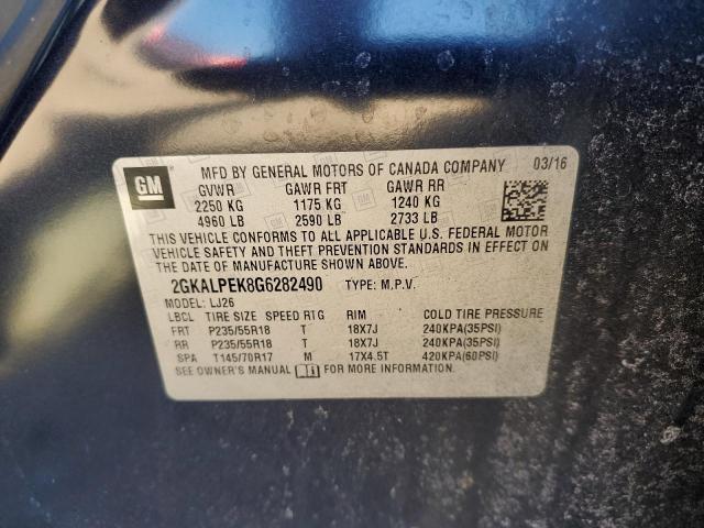 2016 GMC TERRAIN SL - 2GKALPEK8G6282490