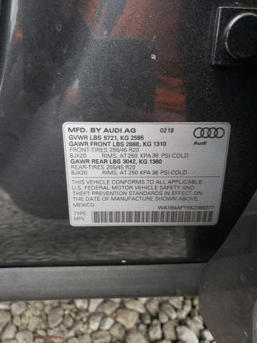 2019 AUDI SQ5 PREMIU WA1B4AFYXK2066377