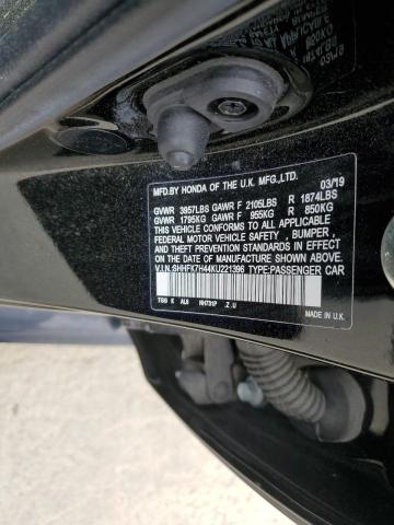2019 HONDA CIVIC SPOR - SHHFK7H44KU221396