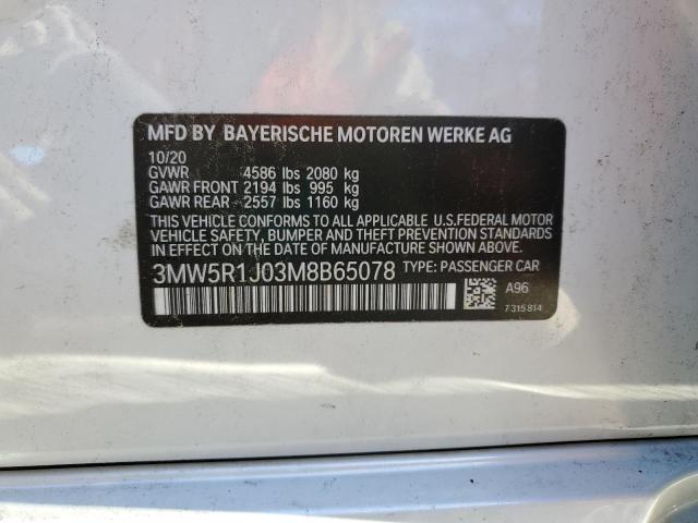 2021 BMW 330I - 3MW5R1J03M8B65078