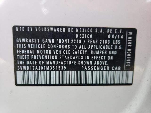 2015 VOLKSWAGEN JETTA SE - 3VWD17AJ0FM351539