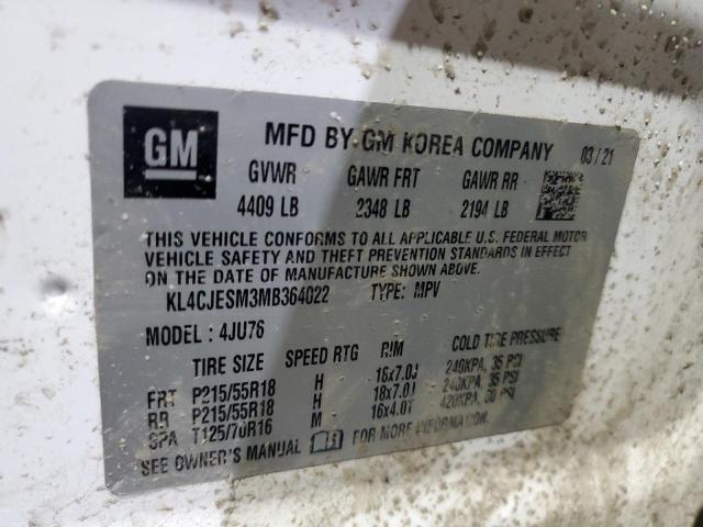 2021 BUICK ENCORE PRE - KL4CJESM3MB364022