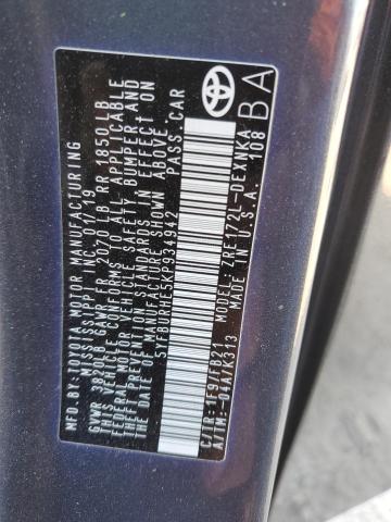 2019 TOYOTA COROLLA L - 5YFBURHE5KP934942