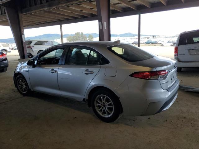 TOYOTA COROLLA LE 2020 silver  hybrid engine JTDEBRBE8LJ022789 photo #3