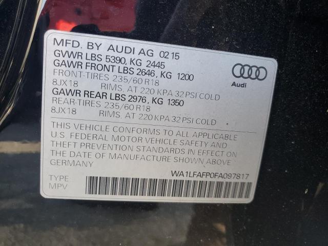 2015 AUDI Q5 PREMIUM - WA1LFAFP0FA097817