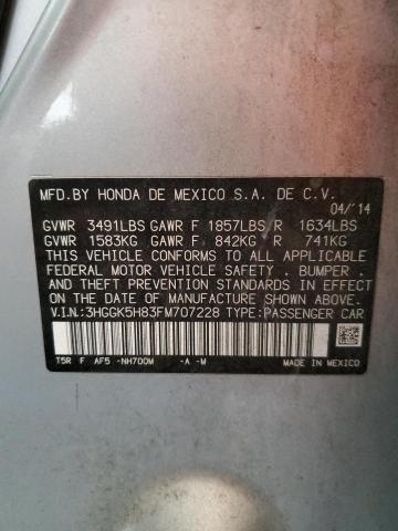 2015 HONDA FIT EX - 3HGGK5H83FM707228