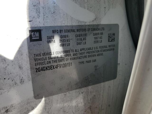 2015 BUICK REGAL - 2G4GK5EX4F9139151