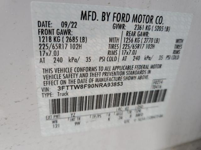 2022 FORD MAVERICK X 3FTTW8F90NRA93853