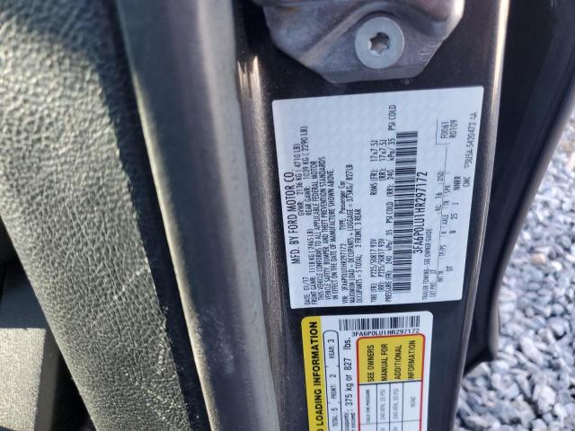 2017 FORD FUSION SE - 3FA6P0LU1HR297172