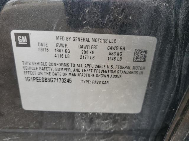 2016 CHEVROLET CRUZE LIMI - 1G1PE5SB3G7170245