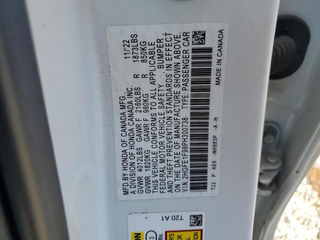 2HGFE1F98PH300738 2023 HONDA CIVIC