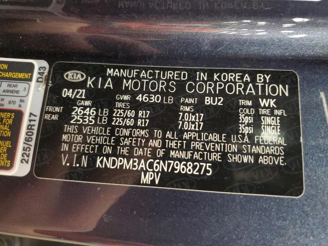 2022 KIA SPORTAGE L - KNDPM3AC6N7968275