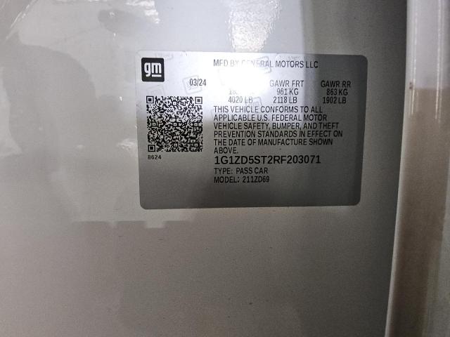 2024 CHEVROLET MALIBU LT - 1G1ZD5ST2RF203071
