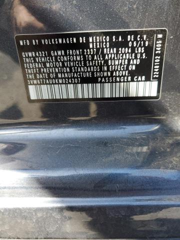 2019 VOLKSWAGEN GTI S - 3VW6T7AU0KM024307