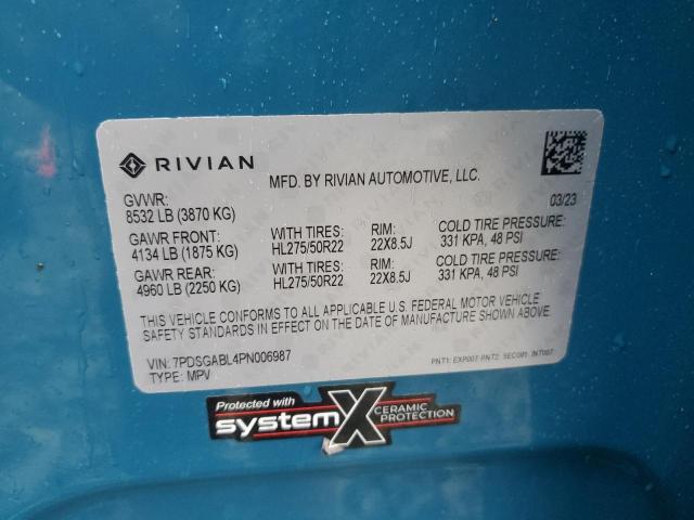 2023 RIVIAN R1S LAUNCH - 7PDSGABL4PN006987
