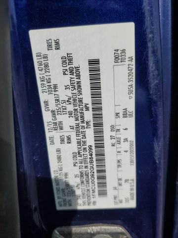 2016 FORD ESCAPE SE - 1FMCU0G92GUB84099