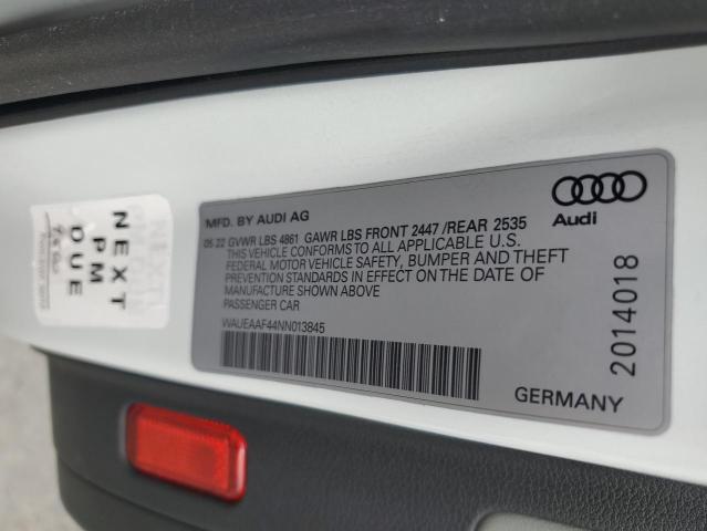 2022 AUDI A4 PREMIUM WAUEAAF44NN013845