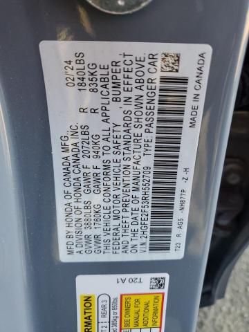 2024 HONDA CIVIC SPOR - 2HGFE2F53RH552709