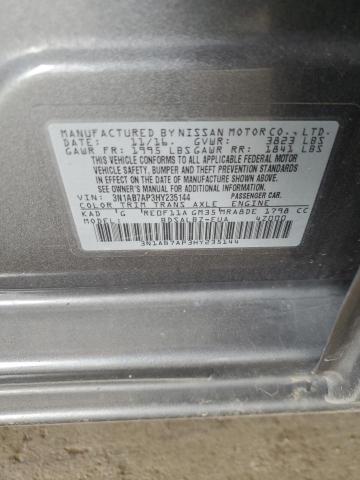 2017 NISSAN SENTRA S - 3N1AB7AP3HY235144