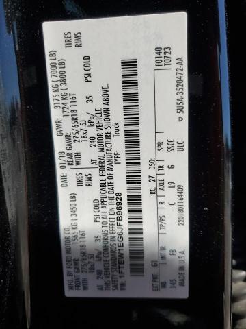 2018 FORD F150 SUPER - 1FTEW1EG6JFB96928