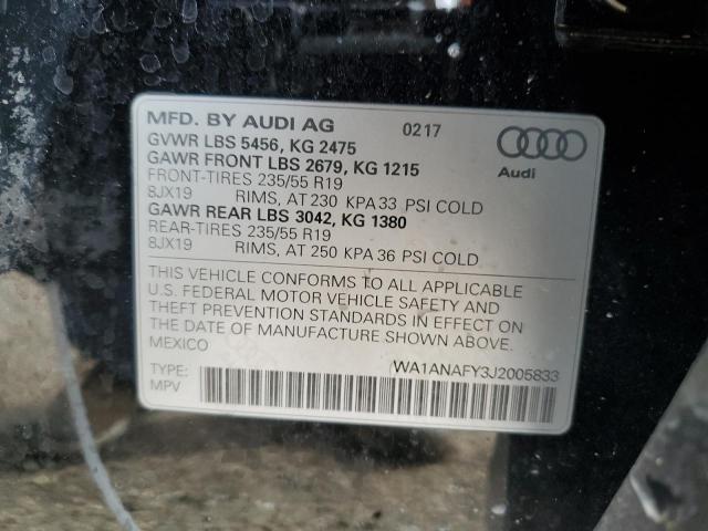 2018 AUDI Q5 PREMIUM - WA1ANAFY3J2005833