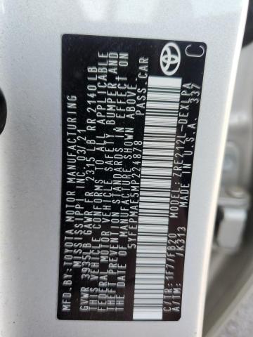 2021 TOYOTA COROLLA LE 5YFEPMAE5MP224878