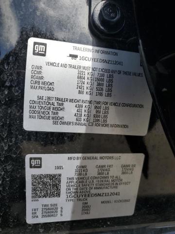 1GCUYEED5NZ112041 2022 CHEVROLET ALL Models