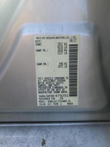 2017 NISSAN ALTIMA 2.5 - 1N4AL3AP1HC479201