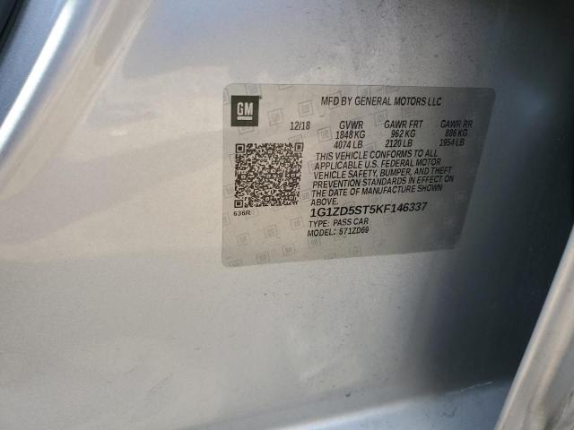 2019 CHEVROLET MALIBU LT - 1G1ZD5ST5KF146337
