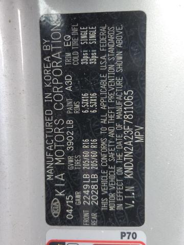 2015 KIA SOUL - KNDJN2A23F7811065