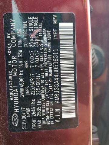 2017 HYUNDAI TUCSON LIM - KM8J33A44HU596311