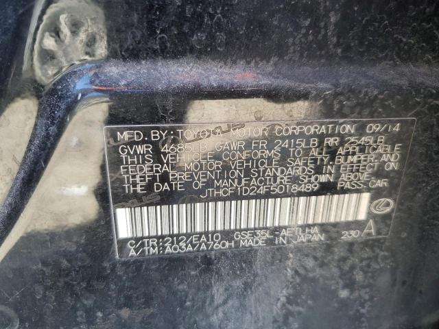 2015 LEXUS IS 250 JTHCF1D24F5018489