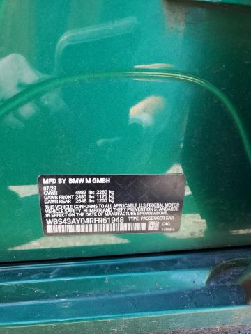 2024 BMW M3 COMPETI - WBS43AY04RFR61948