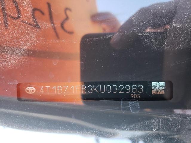 2019 TOYOTA AVALON XLE - 4T1BZ1FB3KU032963