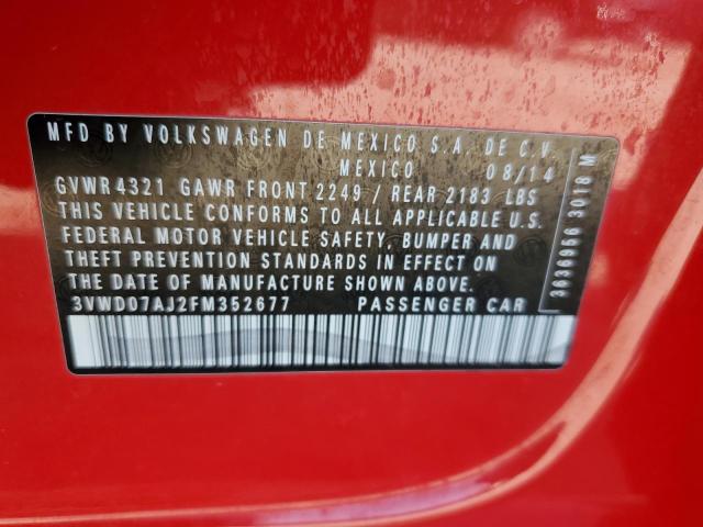 2015 VOLKSWAGEN JETTA SE - 3VWD07AJ2FM352677