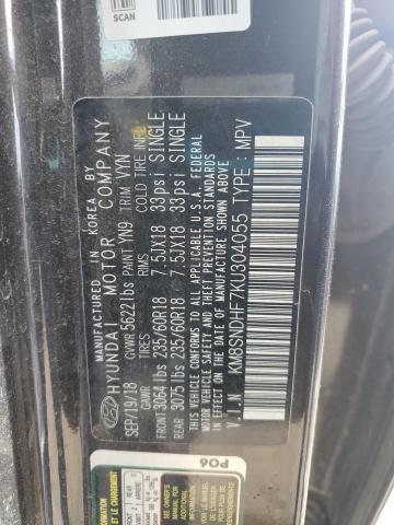 2019 HYUNDAI SANTA FE X - KM8SNDHF7KU304055