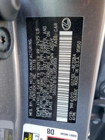 2020 LEXUS ES 350 - 58ADZ1B1XLU058959