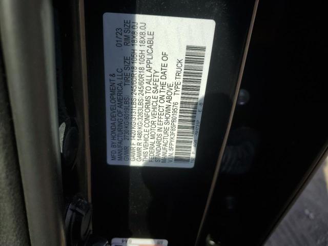 2023 HONDA RIDGELINE - 5FPYK3F85PB019576