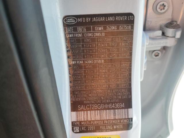 2017 LAND ROVER DISCOVERY - SALCT2BG6HH643694