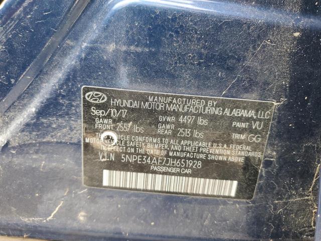 2018 HYUNDAI SONATA SPO - 5NPE34AF7JH651928