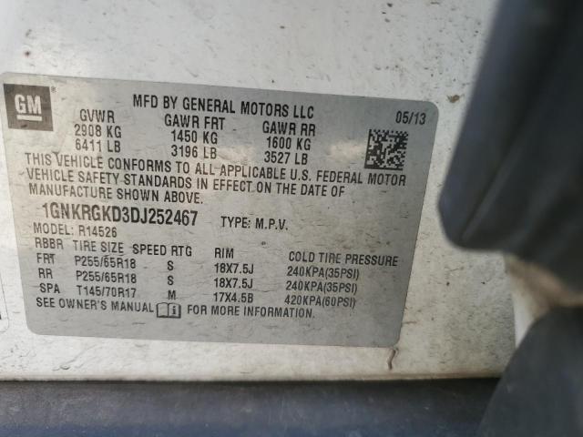 2013 CHEVROLET TRAVERSE L #3302649048