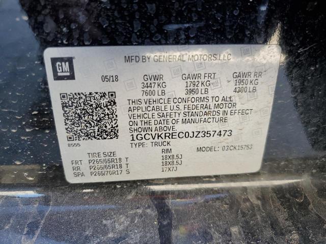 2018 CHEVROLET SILVERADO - 1GCVKREC0JZ357473