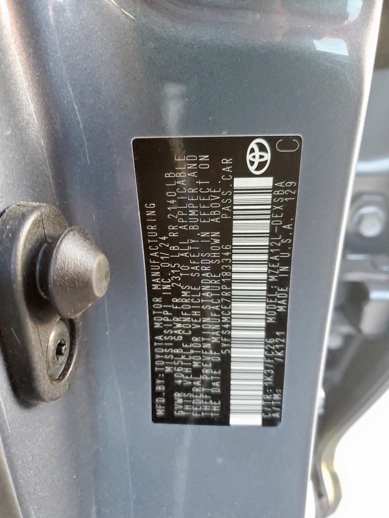 2024 TOYOTA COROLLA SE - 5YFS4MCE7RP183346