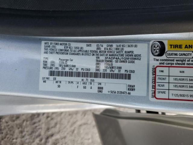 2016 FORD FIESTA S - 3FADP4AJ1GM159652