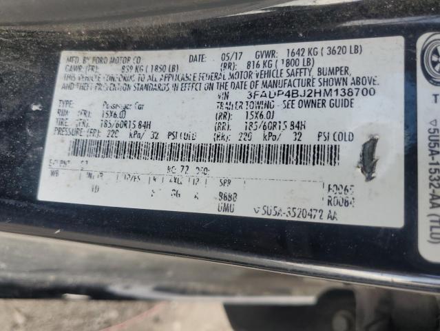 2017 FORD FIESTA SE - 3FADP4BJ2HM138700