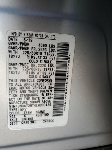 JN8AT2MT4LW000424 2020 NISSAN ROGUE