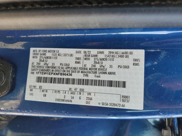 2022 FORD F150 SUPER - 1FTEW1EPXNFB96436