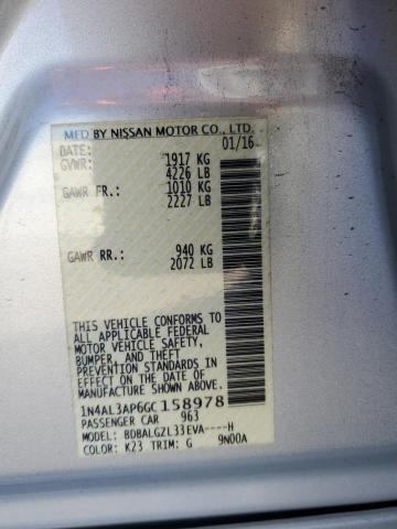 2016 NISSAN ALTIMA 2.5 - 1N4AL3AP6GC158978