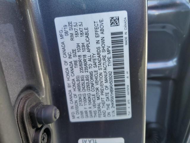 2019 HONDA CR-V EXL - 2HKRW1H89KH509242