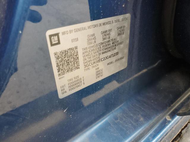 2018 CHEVROLET SILVERADO - 3GCUKREC2JG471230